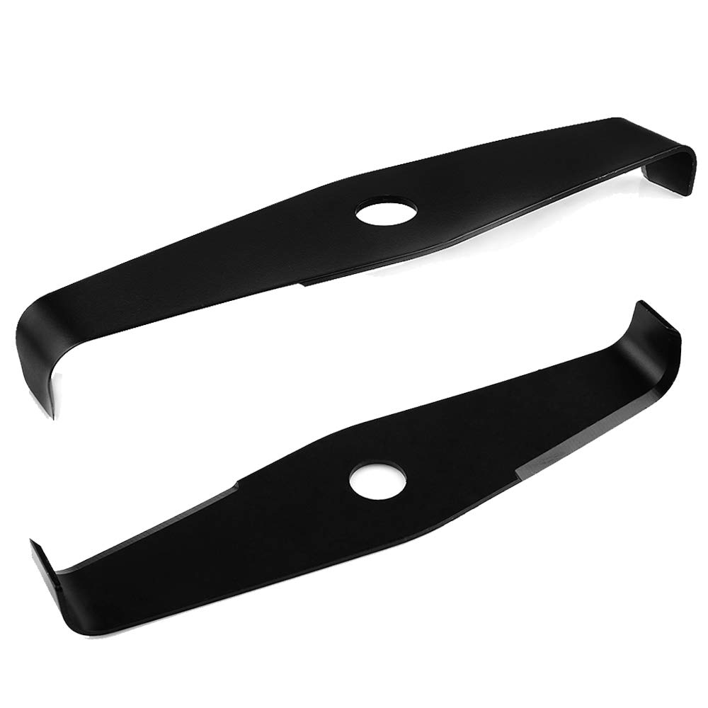 12 Inch 2 Teeth Steel Brush Cutter Blade - Universal Replacement for Trimmer, Weed Eater & Sting Trimmer - 25.4mm Bore & 3mm Thickness (2 Pack) - Ideal for Landscaping, Yard Maintenance & Heavy-Duty Brush Clearing