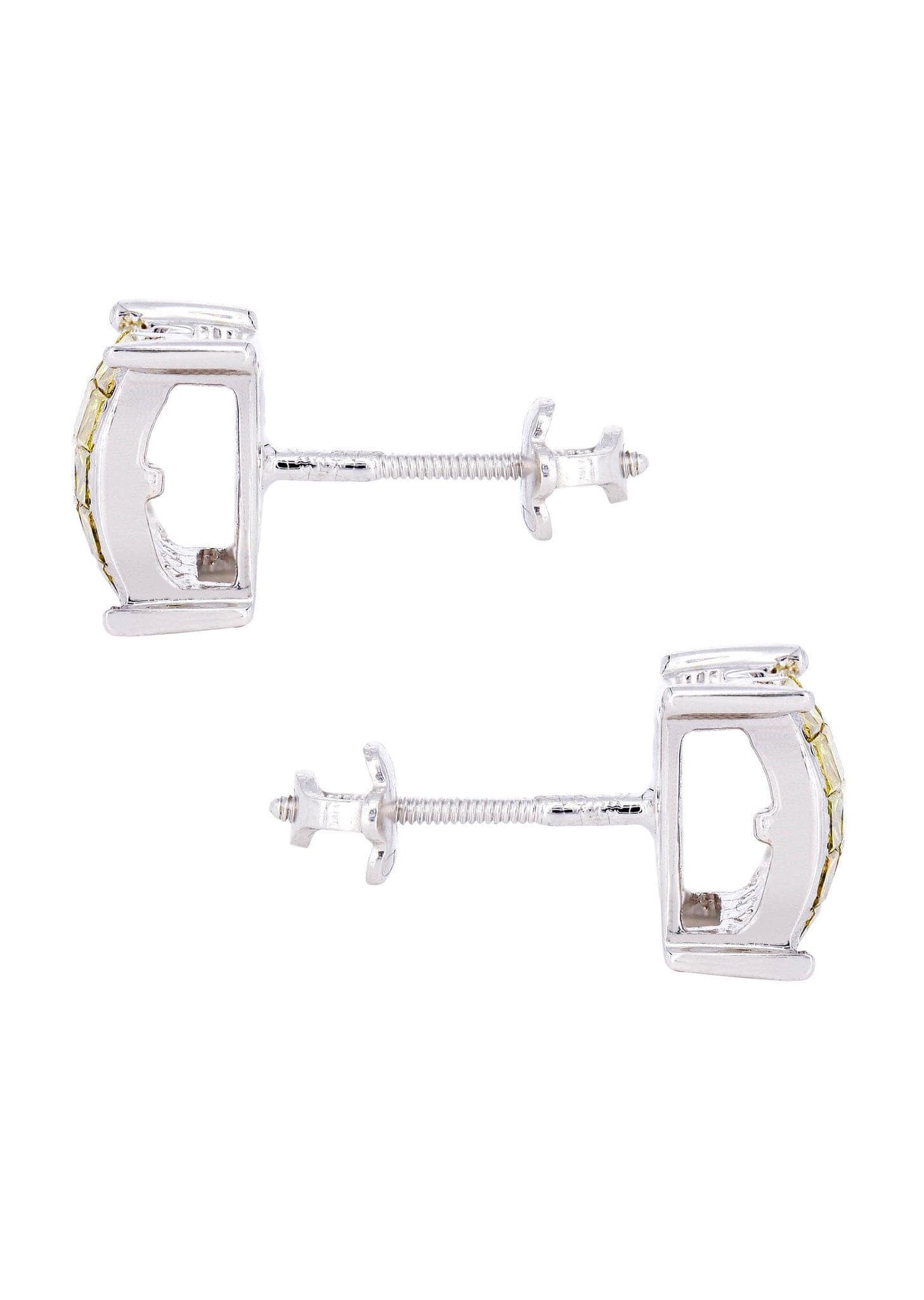 1.02 Carat Diamond Earrings for Men in 14K White Gold – Luxury Stud Earrings for Gifts, Weddings & Special Occasions