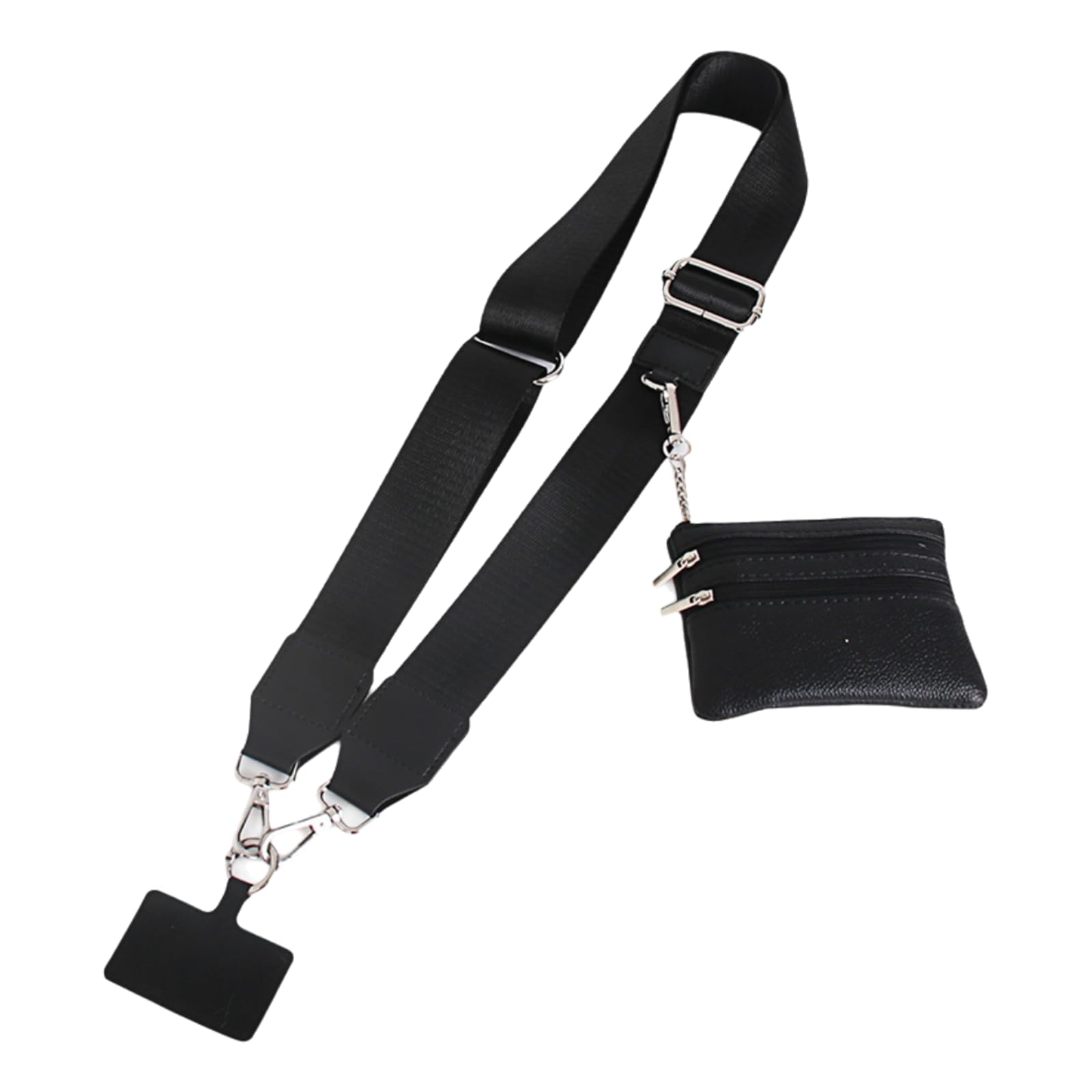 Secure Crossbody Phone Strap with Zippered Wallet Pouch - Hands-Free Phone Holder for Women, Girls | Perfect for Shopping, Travel & Outdoor Activities