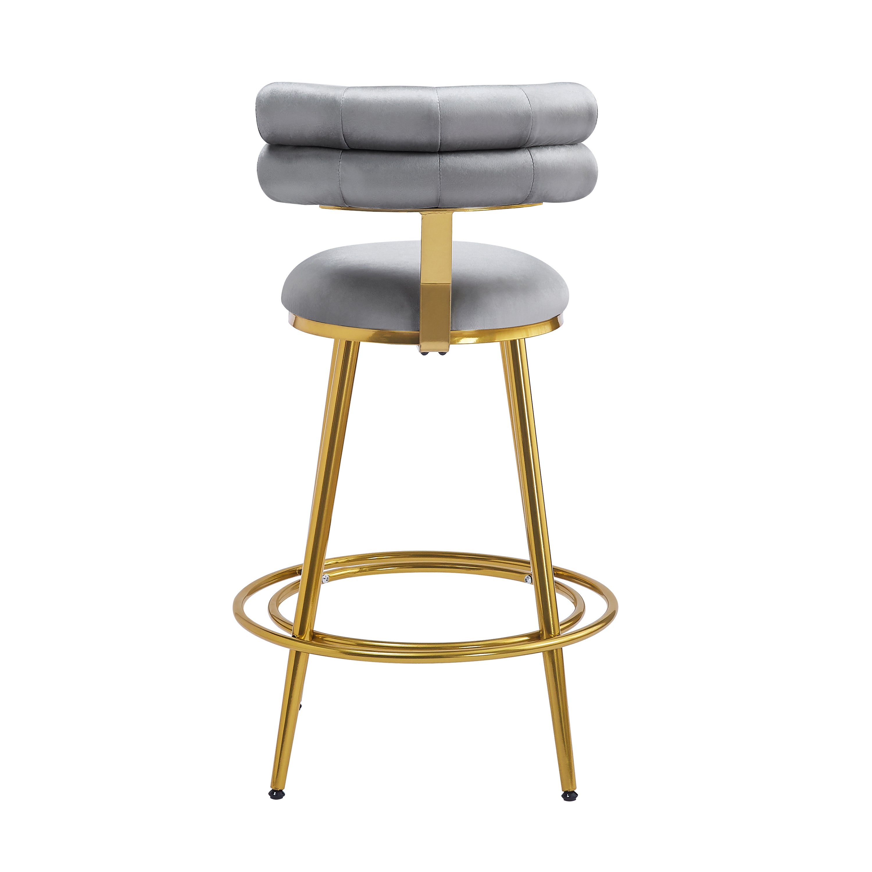 Modern Velvet Counter Stools Set of 2 - 27.65
