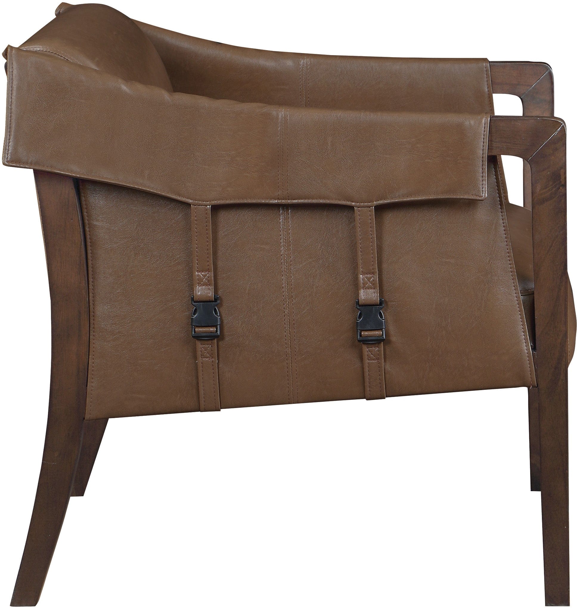 Office Star Parkfield Accent Chair - Modern Upholstered Lounge Chair for Living Room, Office & Reading Nook - Comfortable Mid-Century Style Armchair with Wooden Legs (PKF)