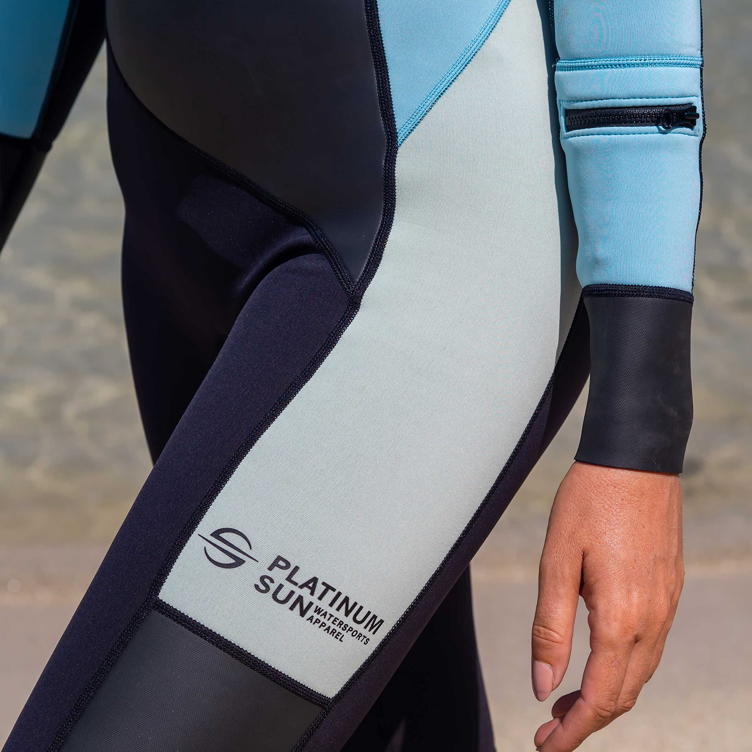 Women's 2.0mm Neoprene Wetsuit Shorty - Long Sleeve Half Leg Cold Water Springsuit for Scuba Diving, Surfing, Kayaking, Canoeing, Snorkeling & Swimming | Perfect for Beach Adventures & Water Sports