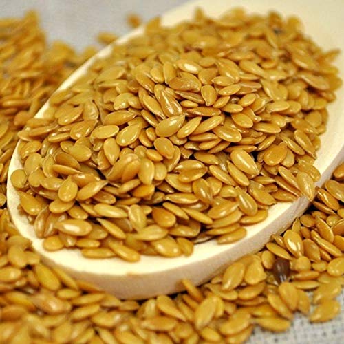 Organic Golden Flax Seeds 500 Count - Non-GMO Superfood for Sprouting, Smoothies & Baking | High in Omega-3 & Fiber | Perfect for Healthy Salads, Yogurt Toppings & Homemade Bread