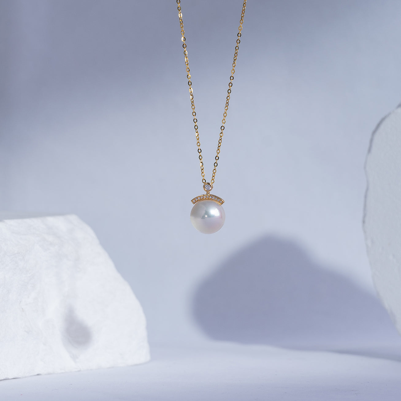 18K Gold Edison Pearl Necklace KN00112 - Elegant Pearl Jewelry for Women, Perfect for Weddings, Parties & Special Occasions