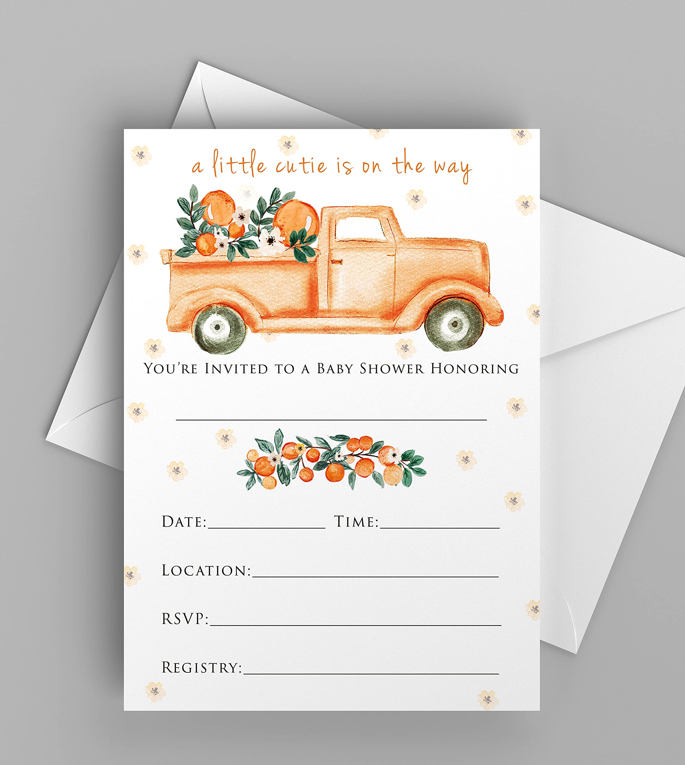 Adorable Baby Shower Invitations with Envelopes - Set of 25 Cards & 25 Envelopes | Perfect for Gender Reveal, Baby Shower Party & Newborn Celebration | M Market On Mainstreet