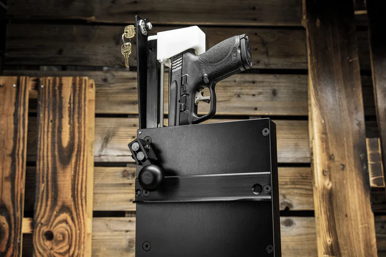 Kwick Strike Quick Access Vehicle Handgun Safe - Secure Pistol Storage for Car, Truck & RV - Perfect for Road Trips & Emergency Protection