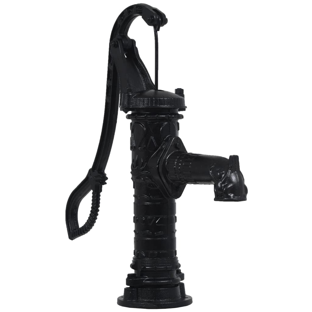 vidaXL Cast Iron Manual Garden Hand Water Pump - Heavy Duty, Easy Install, Durable Outdoor Watering System (30.9 lb) for Lawn, Garden & Farm Irrigation