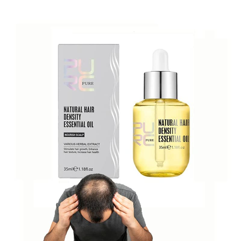 Purc Ginger Hair Growth Oil for Fast Hair Growth - Natural Essential Oil for Thicker, Fuller Hair - Hair Loss Treatment Serum for All Hair Types - Perfect for Daily Scalp Massage & Hair Care Routine