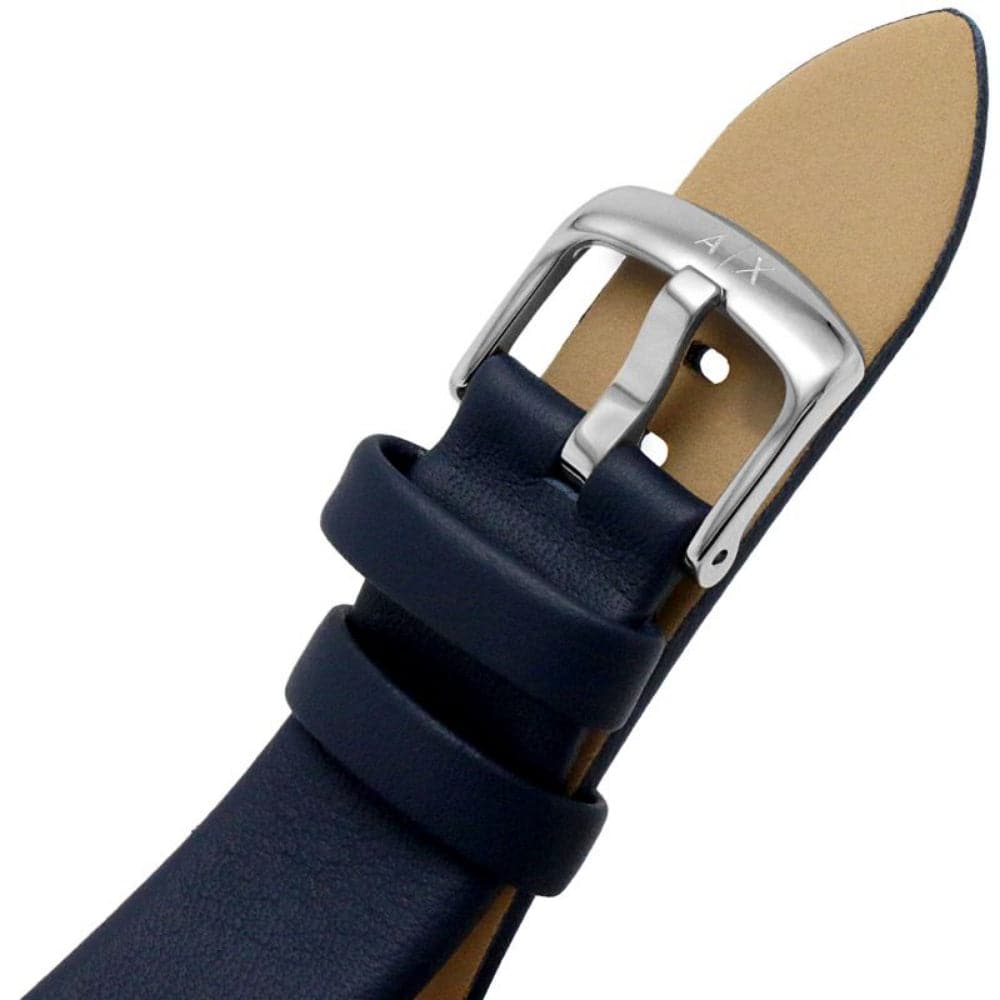 Armani Exchange AX2746 Men's Watch - Blue Dial & Genuine Leather Strap | Stylish Dress Watch for Business & Formal Occasions