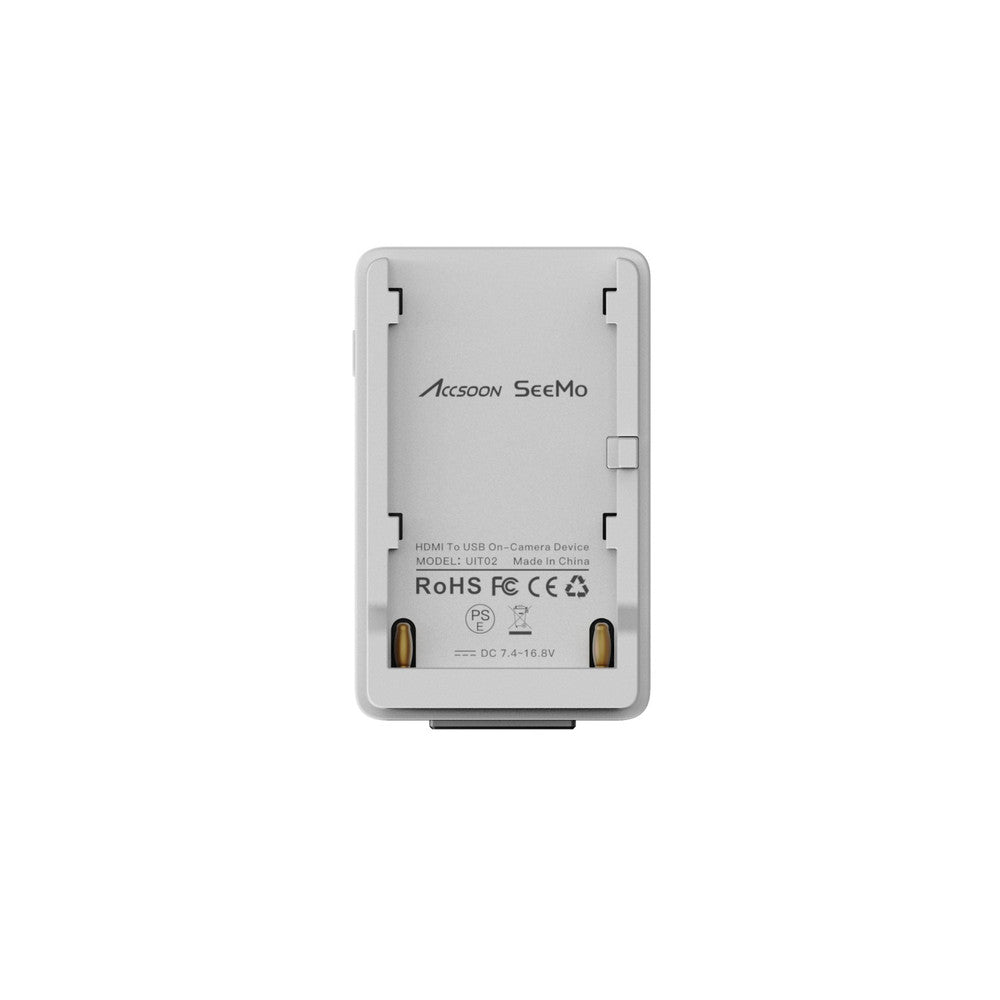 Accsoon SeeMo HDMI to USB-C Video Capture Adapter for iPhone & iPad - 4K Live Streaming, Game Recording, Video Conferencing - White (Compatible with Mac, PC, DSLR, Camcorder)
