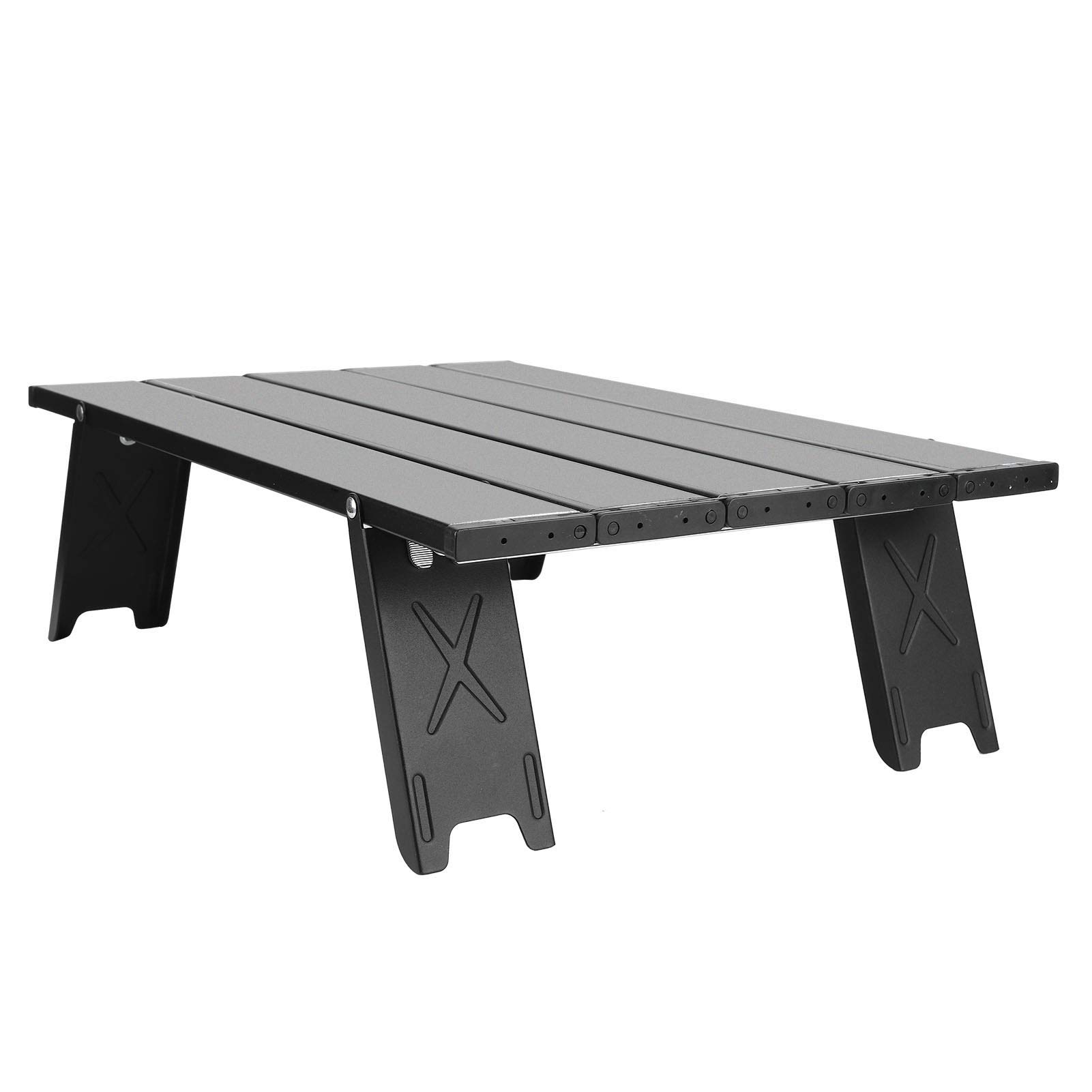 Portable Folding Aluminum Alloy Picnic Table - Compact Lightweight Camping Table with Carry Bag for Outdoor BBQ, Beach, Tailgating & Backyard Parties