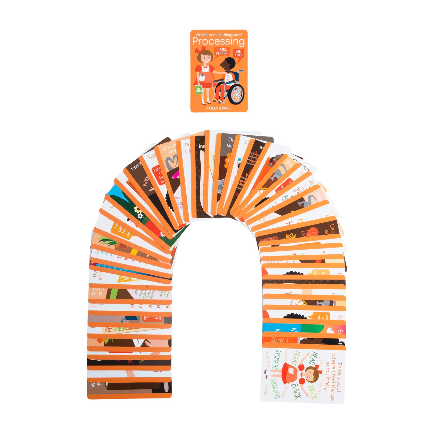 Coping Skills for Kids™ Coping Cue Cards™ Processing Deck - Emotional Regulation Tools for Children, Anxiety & Stress Relief Activities, Therapy Games for Kids | Perfect for Home, Classroom & Counseling Sessions