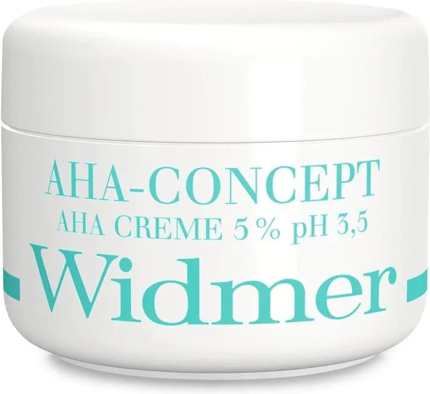 Louis Widmer AHA Cream 5% - 50ml Exfoliating Face Moisturizer for Smooth & Radiant Skin | Daily Skincare for Dry & Sensitive Skin | Perfect for Night Routine & Anti-Aging Care