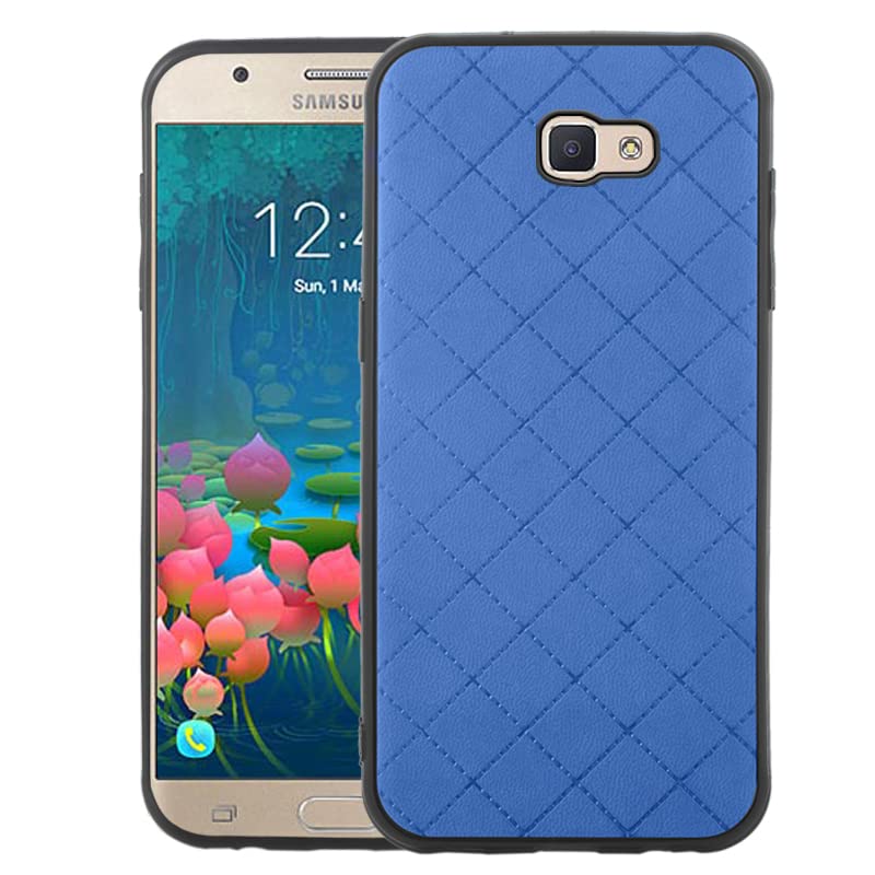 ELISORLI Rugged Thin Case for Samsung Galaxy J5 Prime 2016 (SM-G570M) - Anti-Slip TPU Protective Cover with Full Body Protection - Blue (Compatible with Men & Women) - Perfect for Outdoor Activities, Work & Daily Use