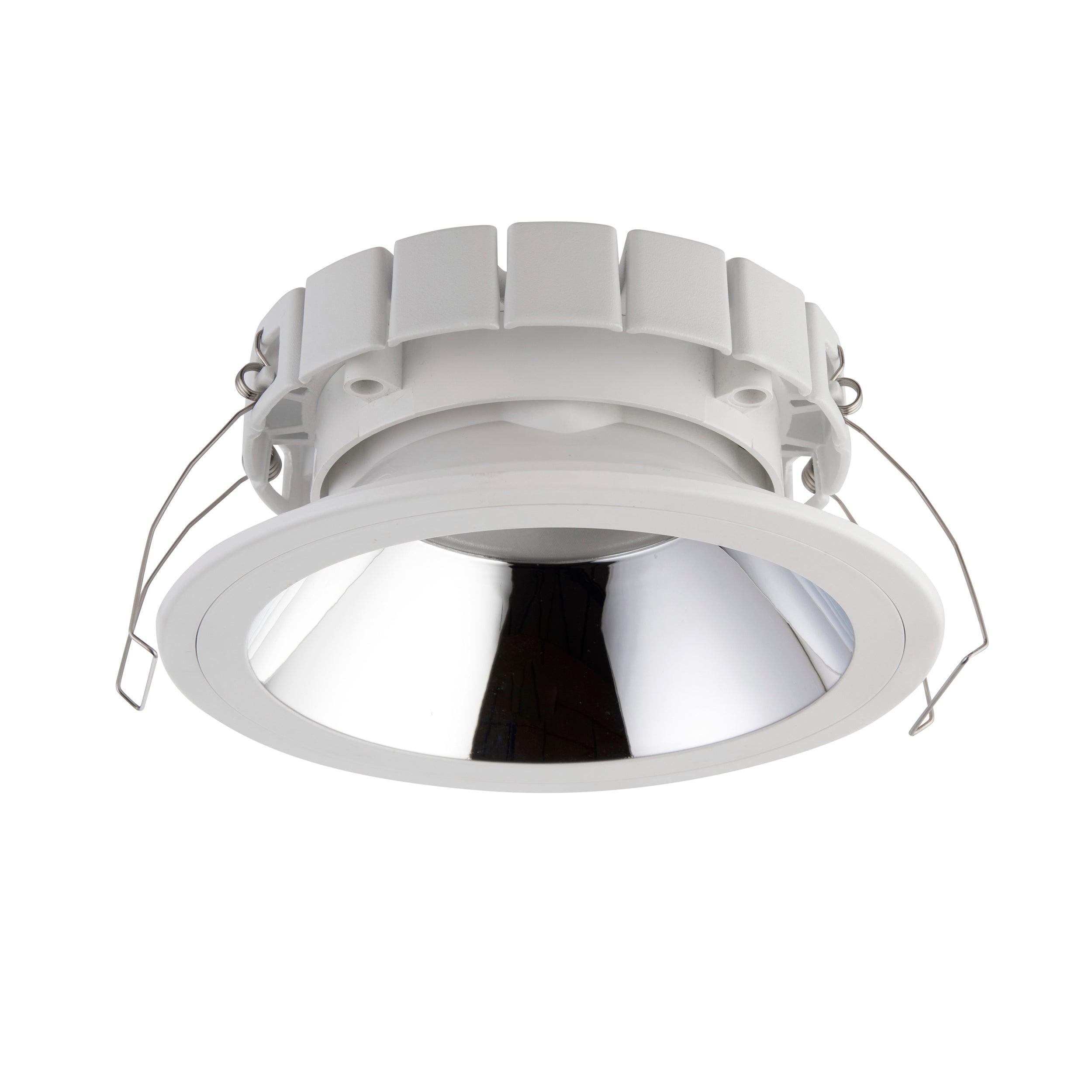 Alto White Recessed LED Downlight 24W - Cool White Light for Home & Office Ceiling Lighting | Energy-Efficient Modern Fixture for Kitchen, Bathroom, and Hallway Illumination