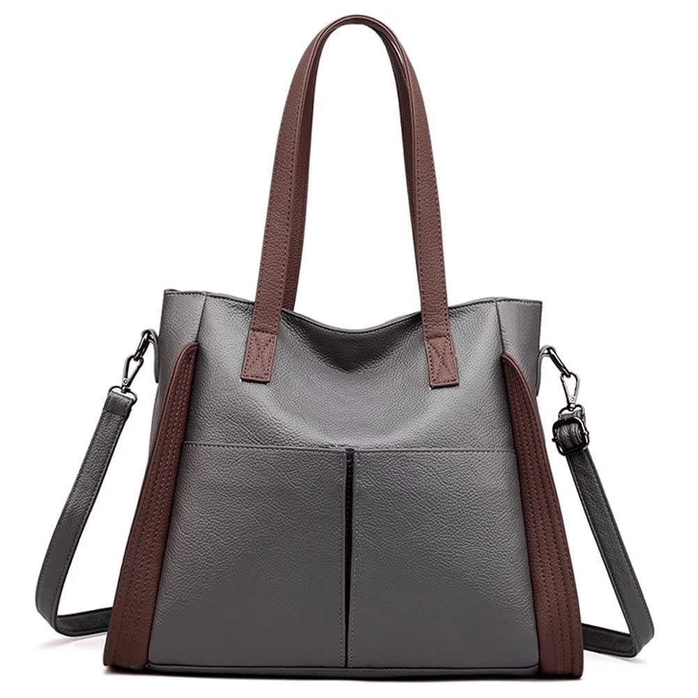 Stylish Mudono Women's Top Handle Shoulder Bag - PU Leather Crossbody Purse with Large Capacity, Retro Design Tote for Work, Travel & Daily Use