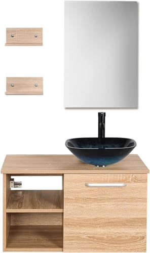 Blue Bowl Glass Sink