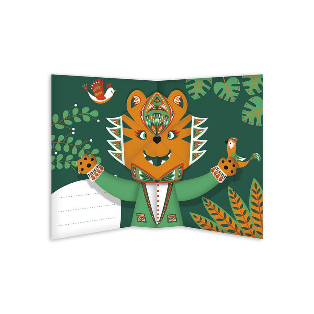 Janod 6-in-1 Pop-Up Animal Flash Cards for Toddlers - Educational Wooden Toy for Early Learning & Memory Games - Perfect for Preschool Classroom & Home Playtime