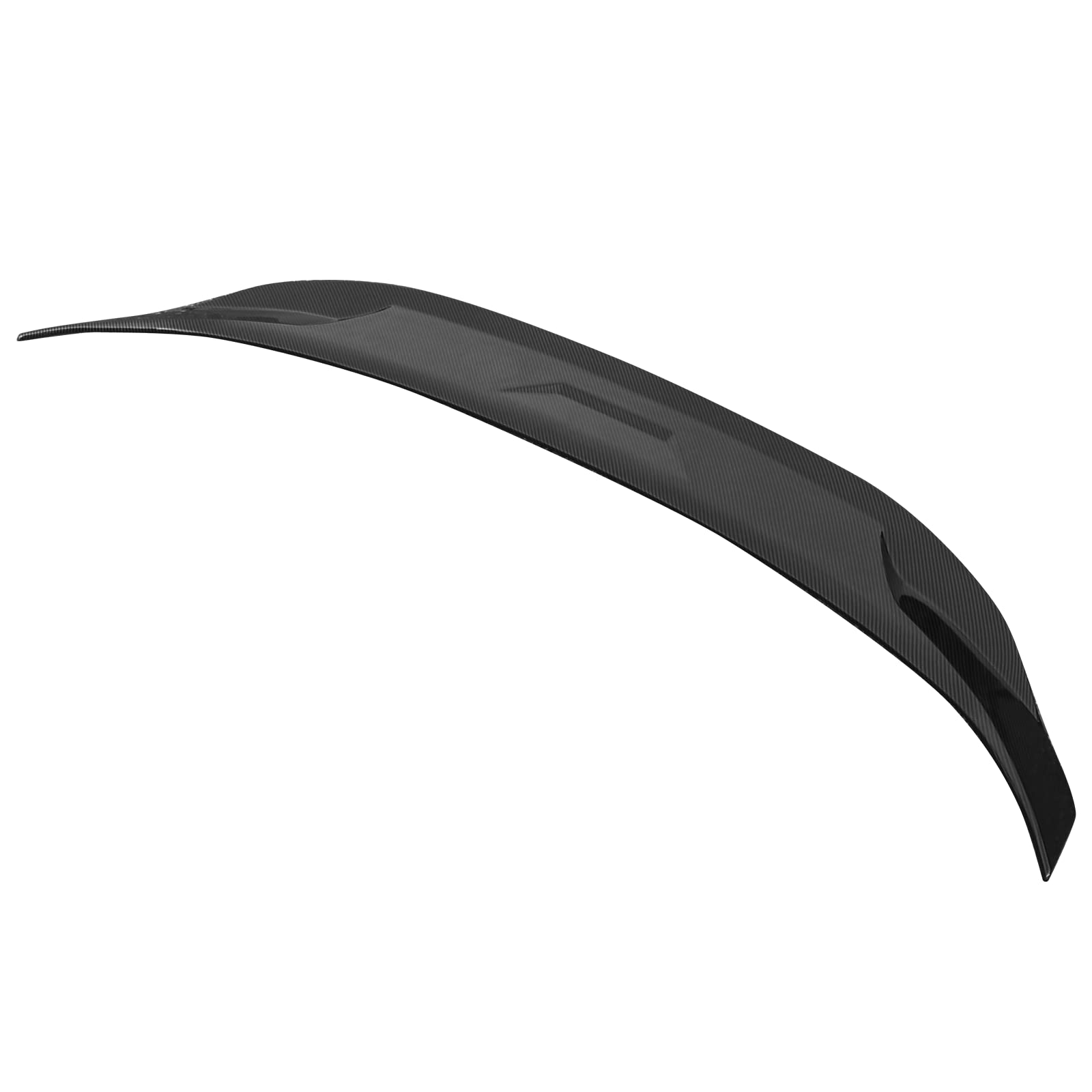 IKON MOTORSPORTS JDM Style ABS Plastic Trunk Spoiler for 2022-2025 Honda Civic Sedan 4-Door - Carbon Fiber Print Rear Tail Wing Lip | Enhances Aerodynamics & Sporty Look for Street Racing & Car Shows