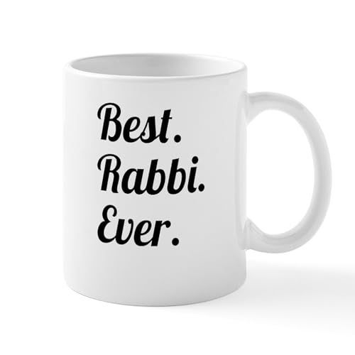 White - Best. Rabbi. Ever. Mugs