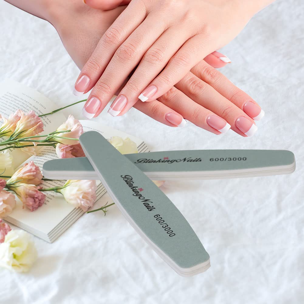Professional Nail Buffer Block & Shine Kit - 600/3000 Grit Nail File, Smoother, and Polisher for Perfectly Smooth & Shiny Nails | Ideal for Home Manicures, Salon Use & DIY Nail Care