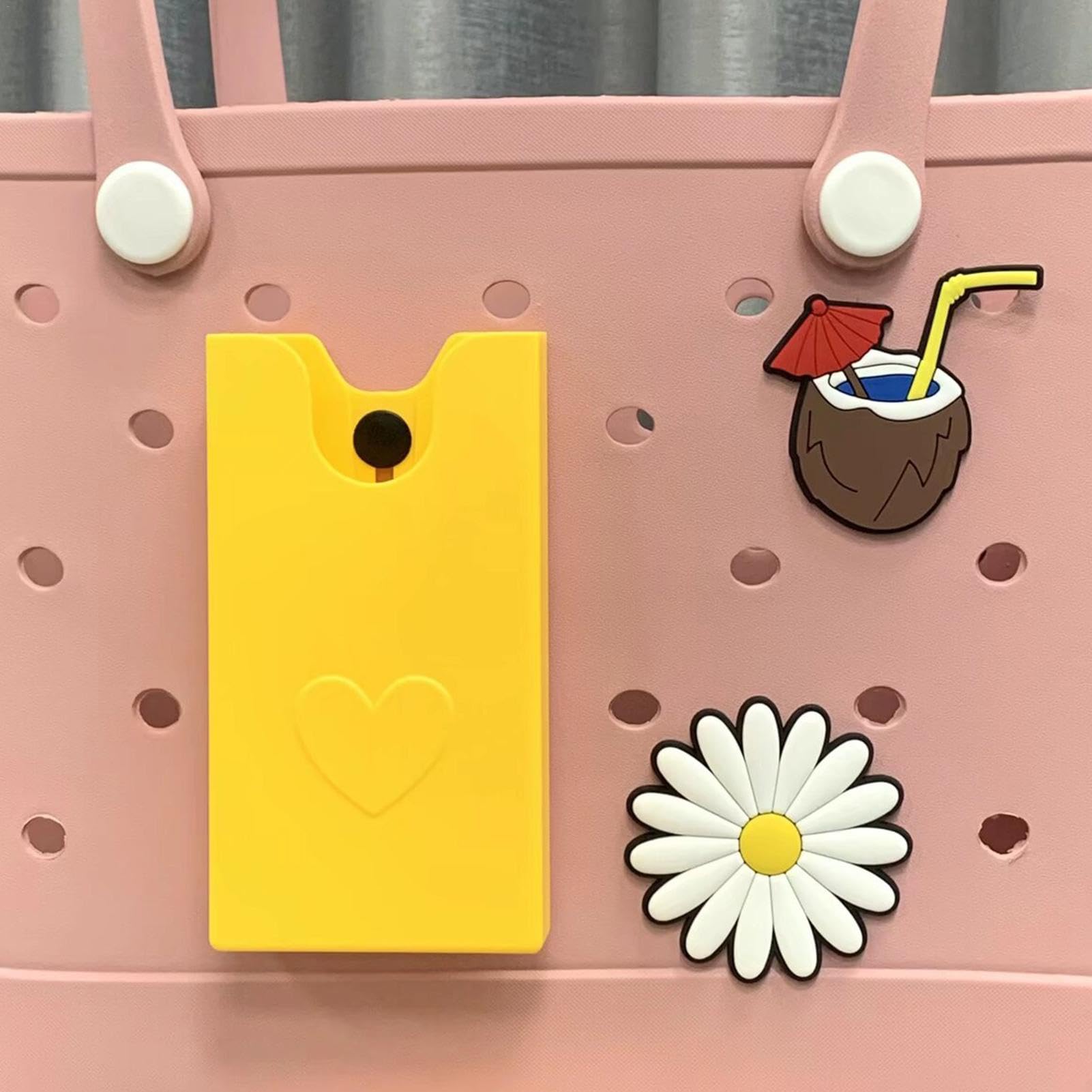 Soft Silicone Charm & Phone Storage Pocket - Removable Beach Bag Decoration Chain for Smartphones | Perfect for Pool Parties, Beach Trips & Outdoor Adventures