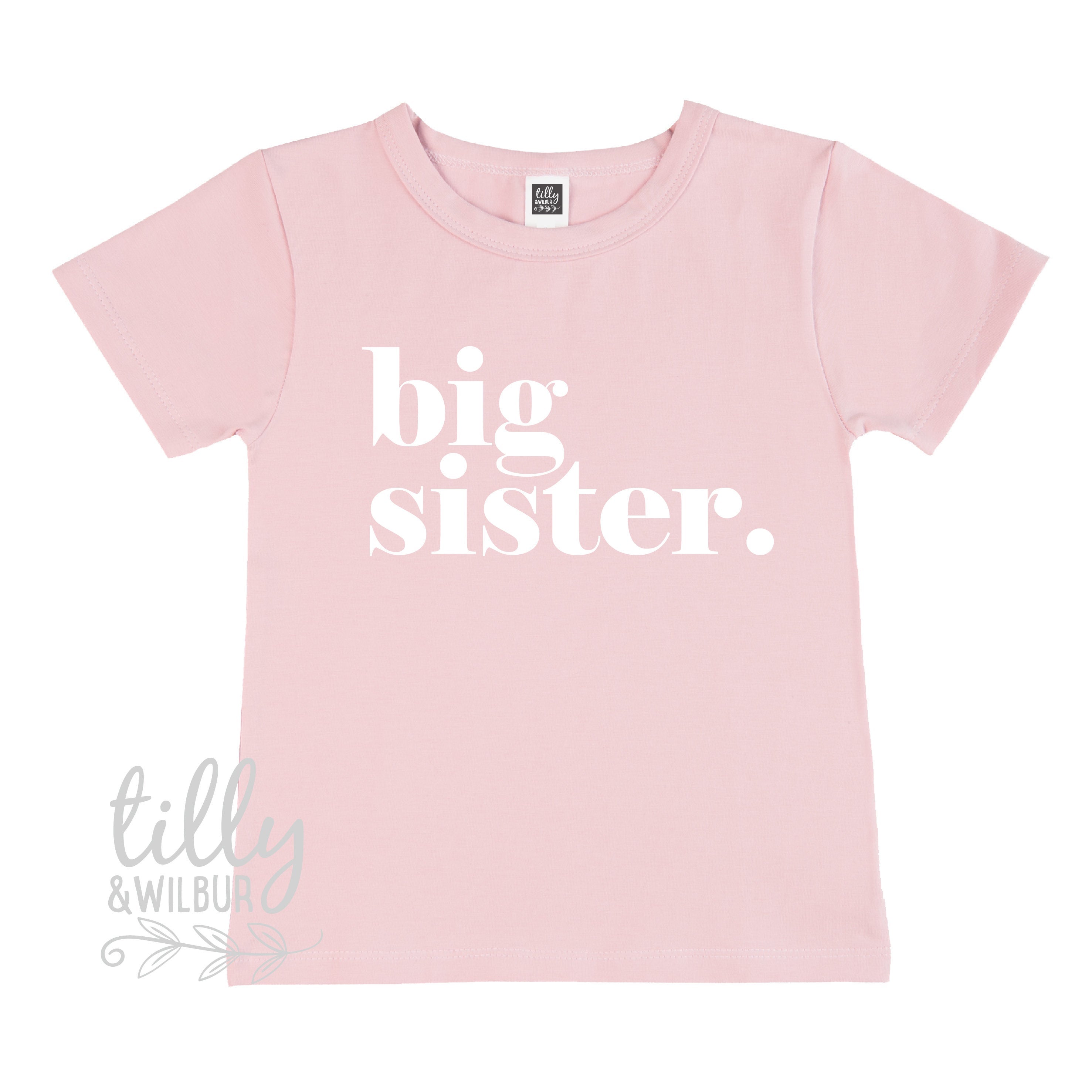 Big Sister T-Shirt - Comfortable & Stylish Sibling Apparel for Women - Perfect for Family Gatherings, Birthdays & Sister Bonding Moments