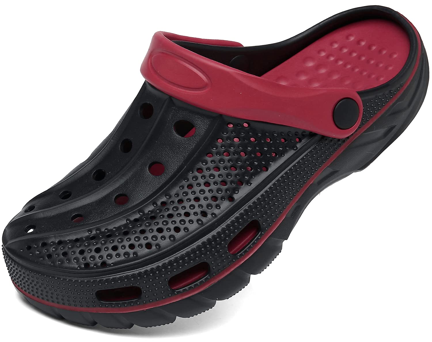 ChayChax Arch Support Clogs for Men & Women - Slip-On Garden Shoes with Removable Cushion Footbed - Comfortable Outdoor Beach Slippers for Walking, Gardening & Relaxation