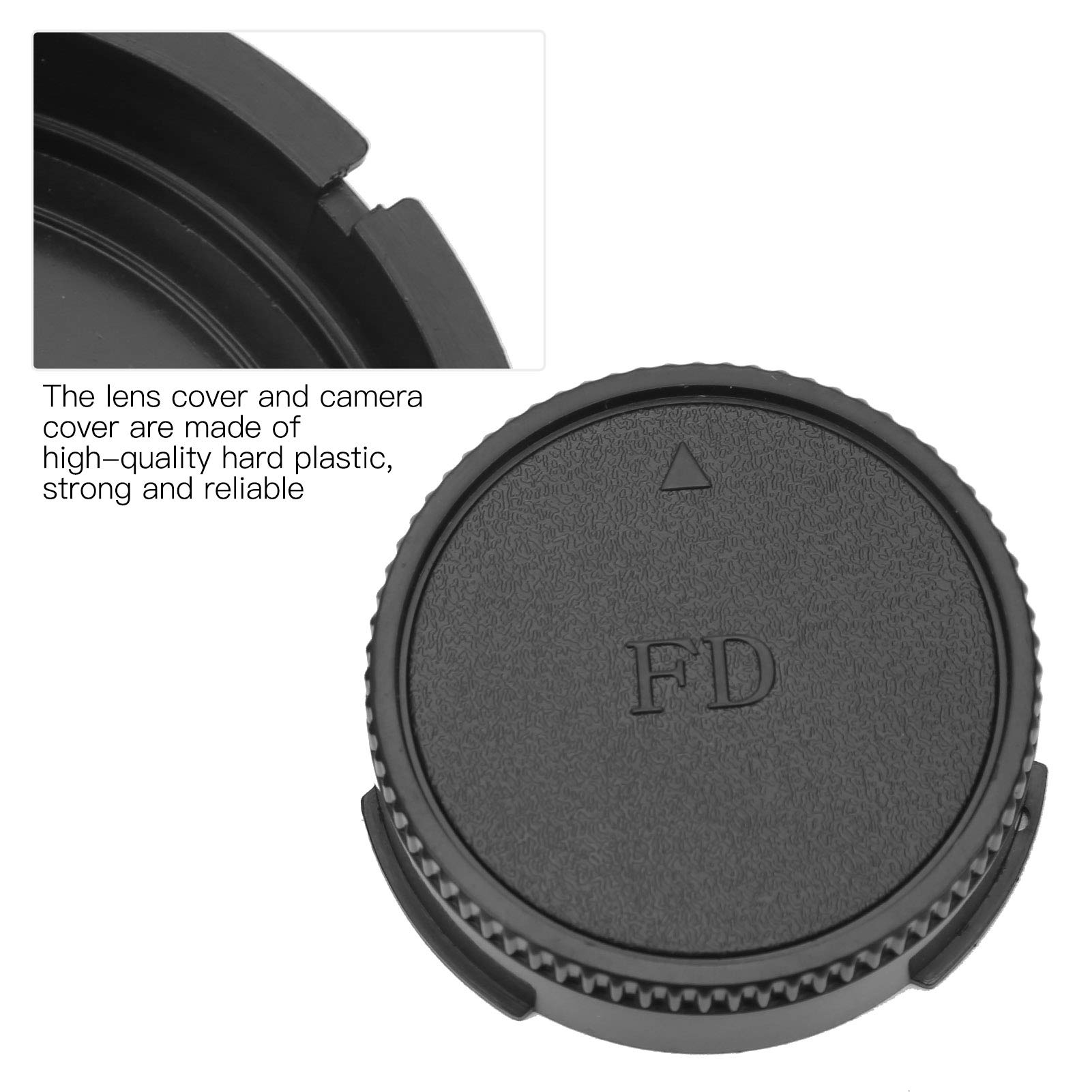 4-Piece Camera Lens Cap Set - Front Body & Rear Lens Covers for Canon FD Mount | Dust Protection for DSLR & Mirrorless Cameras | Perfect for Travel, Studio & Outdoor Photography