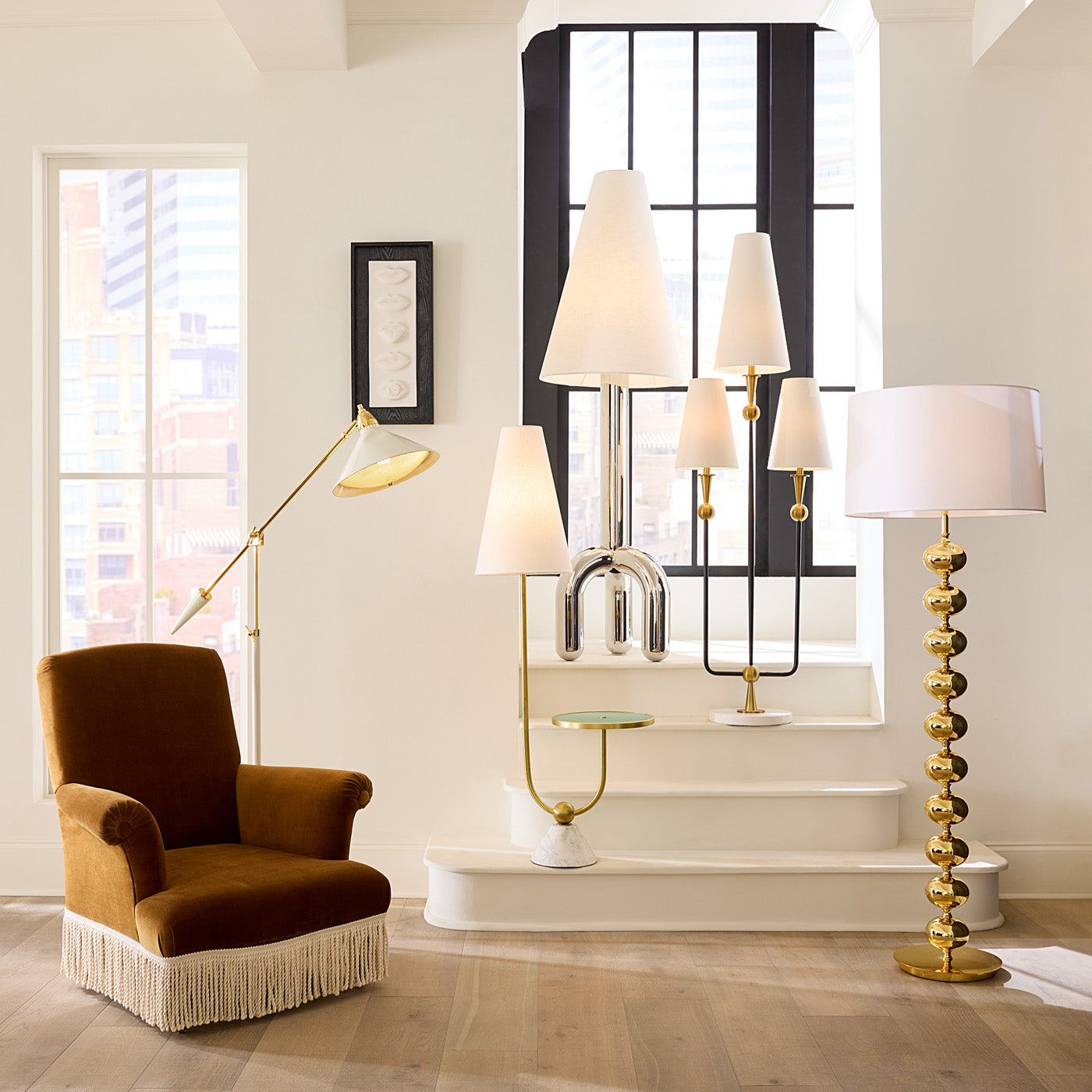 Paradiso Modern Table & Floor Lamp - Adjustable LED Lighting for Living Room, Bedroom, and Office Decor