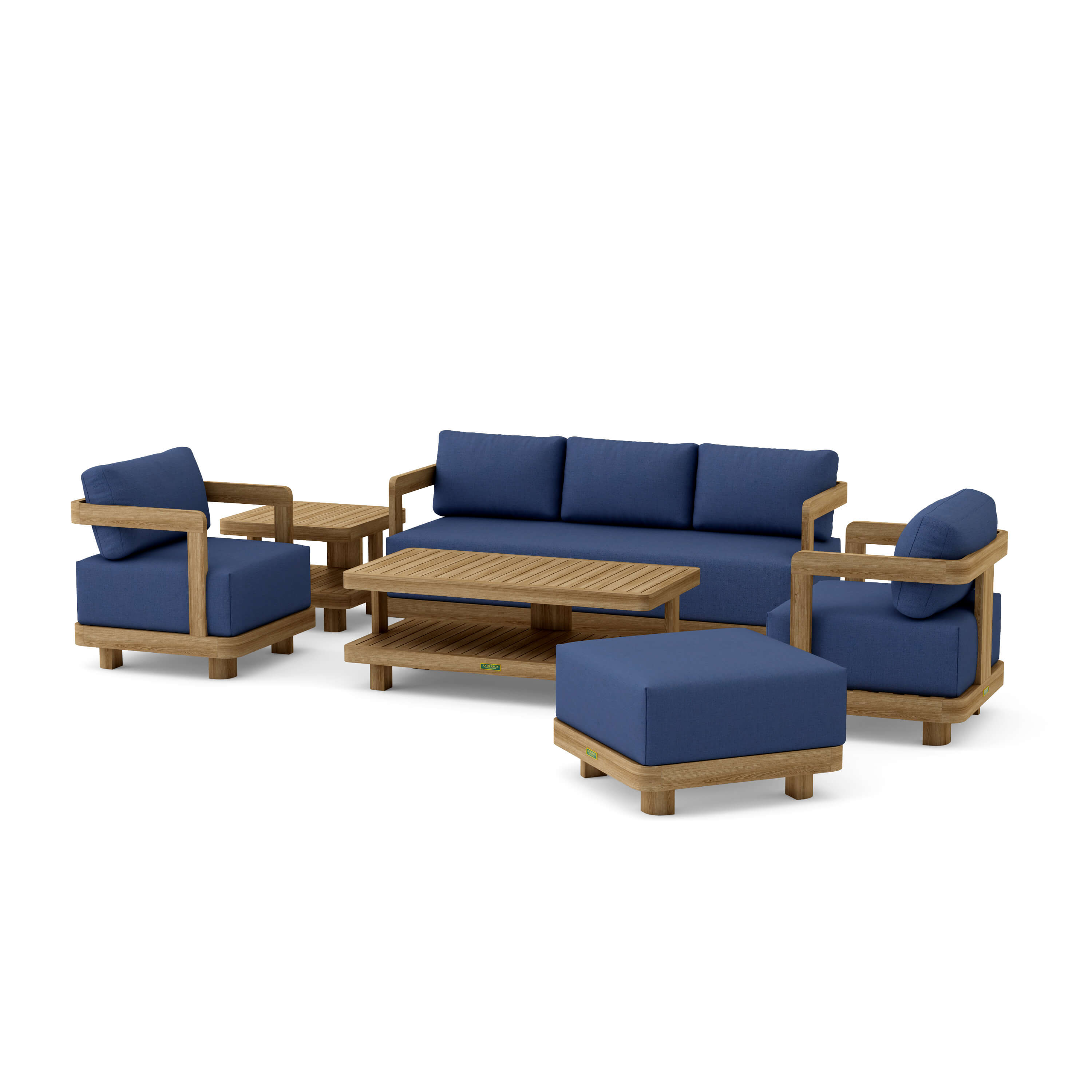 Granada 6-Piece Deep Seating Patio Furniture Set - Outdoor Wicker Sofa Sectional with Cushions for Garden, Poolside & Backyard Relaxation