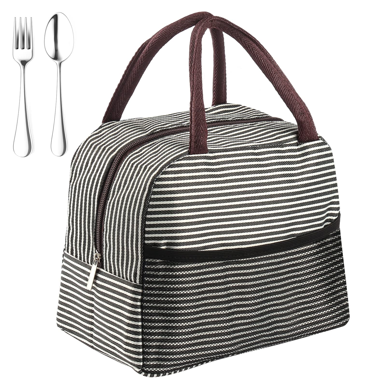 Insulated Lunch Bag Cooler - Leakproof & Freezable Reusable Lunch Box for Office, School, Picnic, Beach & Workout - Perfect for Women, Men & Kids (Great for Meal Prep, Daily Commute & Outdoor Activities)