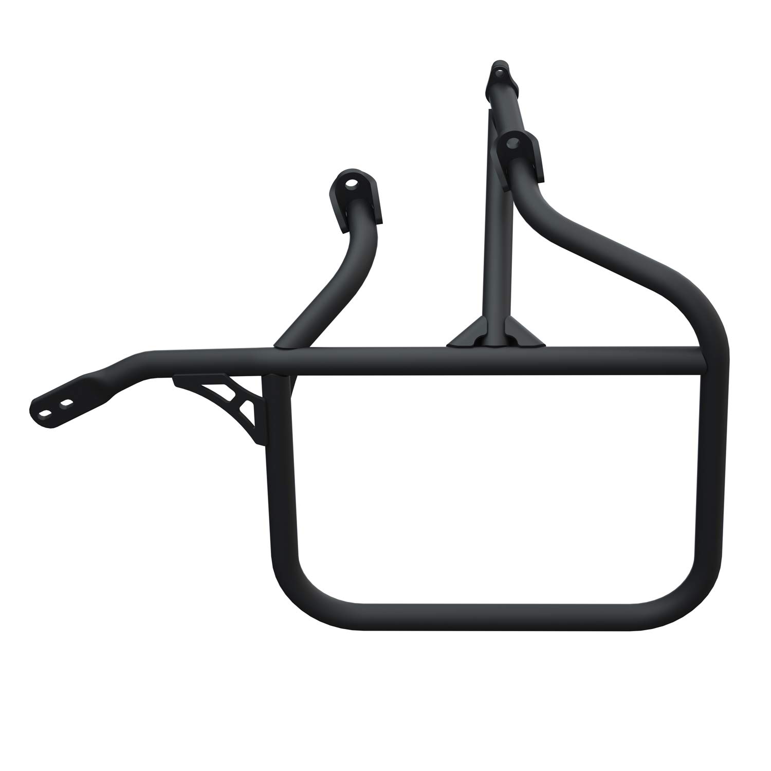 Indian Motorcycle Side Bag Rack - Heavy Duty Black Luggage Rack for Harley, Honda, Kawasaki - Perfect for Touring, Commuting & Adventure Riding