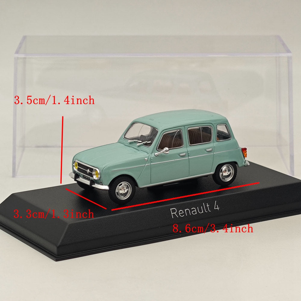 1/43 Scale Norev Renault 4 Diecast Model Car - Limited Edition Green Collectible for Car Enthusiasts | Perfect for Display, Gifts, and Model Car Collections