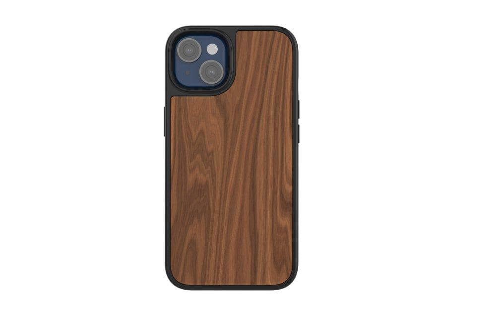 Impact Zero® Premium Walnut Wood Protective Case for iPhone 13 - Slim Durable Cover with Natural Wood Grain - Perfect for Everyday Use, Office & Outdoor Activities