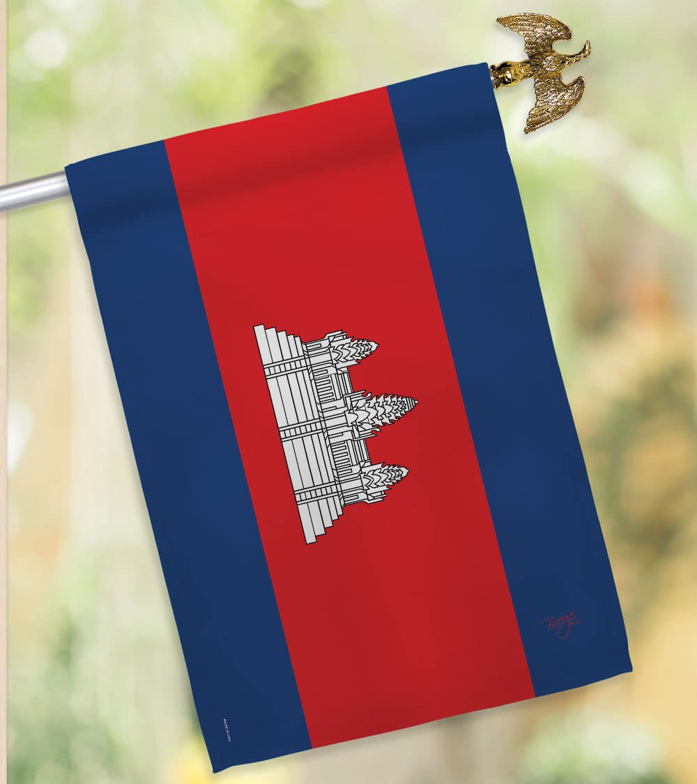 Cambodia Nationality Decorative Flag Set 28x40