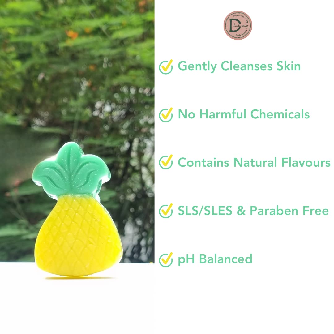 Dalisay Love and Furittheme Natural Kids Soap Gift Set - Paraben & SLS Free, Birthday, Diwali & Christmas Gifts for Children - Perfect for Party Favors, Return Gifts & Holiday Celebrations