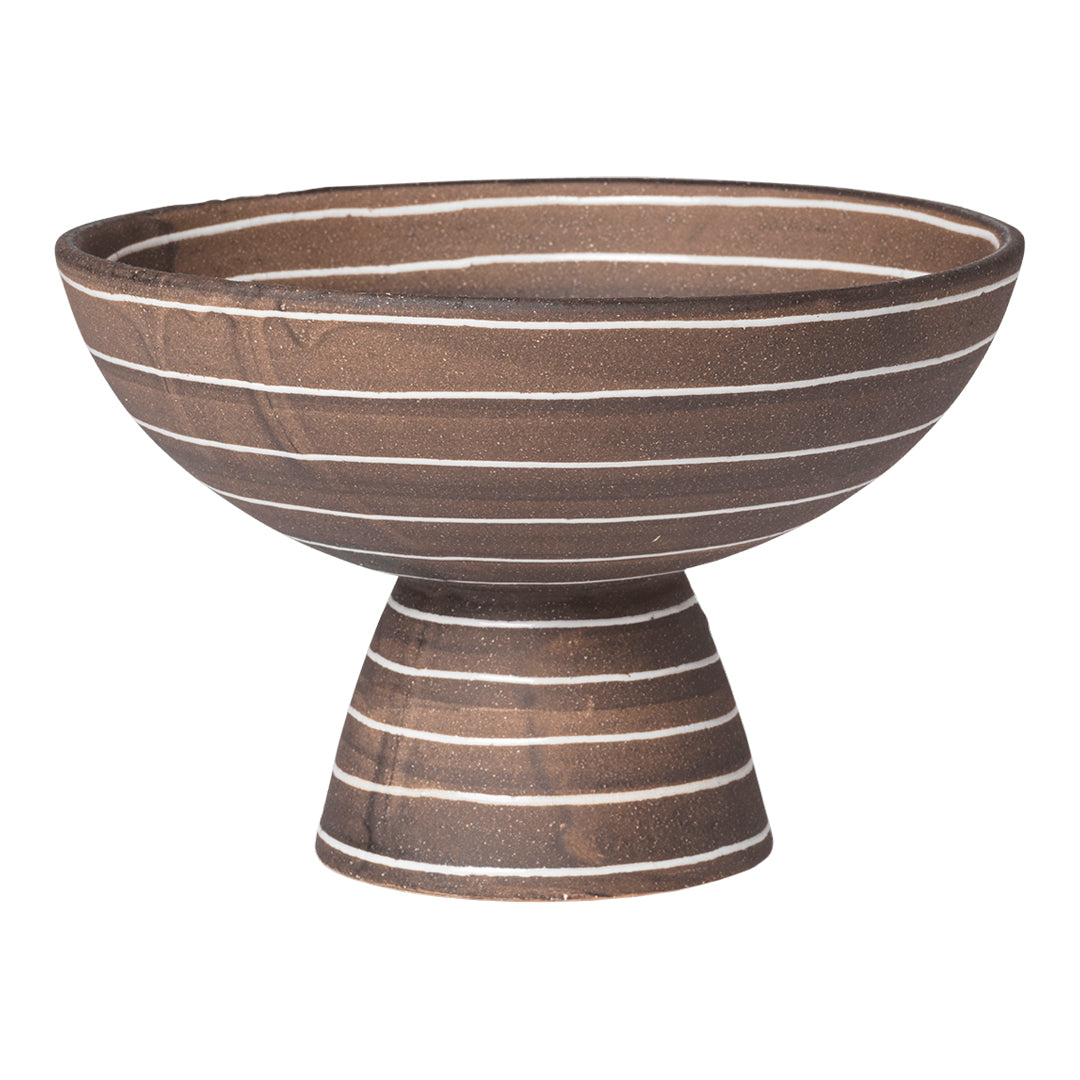 Ferm Living Brura Bowl - Handmade Ceramic Serving Bowl for Salads, Pasta & Desserts - Perfect for Dining, Entertaining & Kitchen Decor