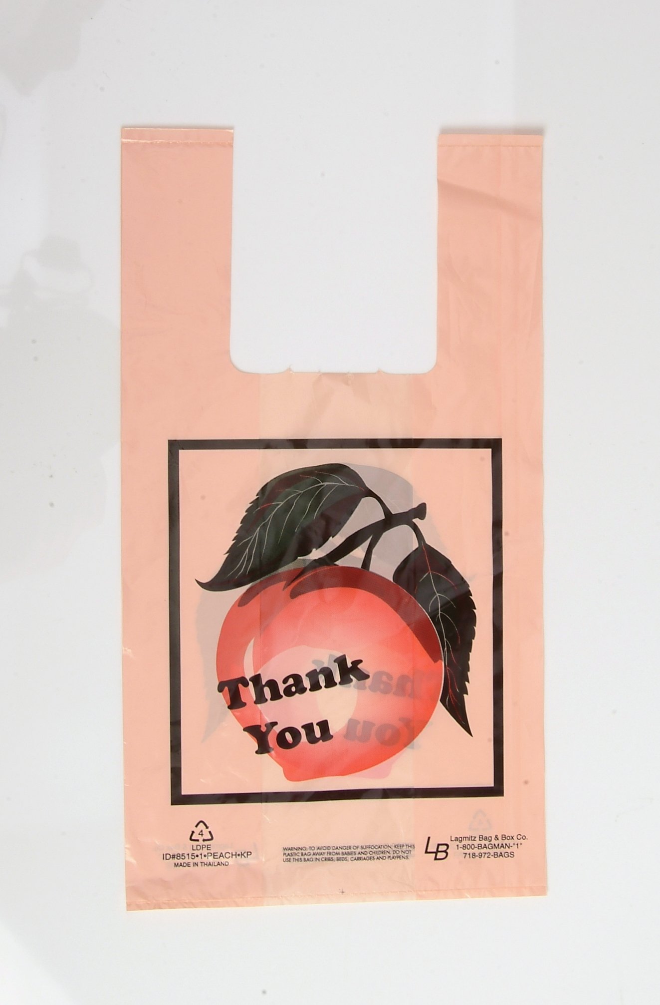 2000pcs Plastic Shopping Bags - 9x5x20 Inches, 1 Mil Thickness, Peach Color - Bulk Wholesale (7.2 Cents per Bag) - Perfect for Retail Stores, Grocery Shopping & Party Favors