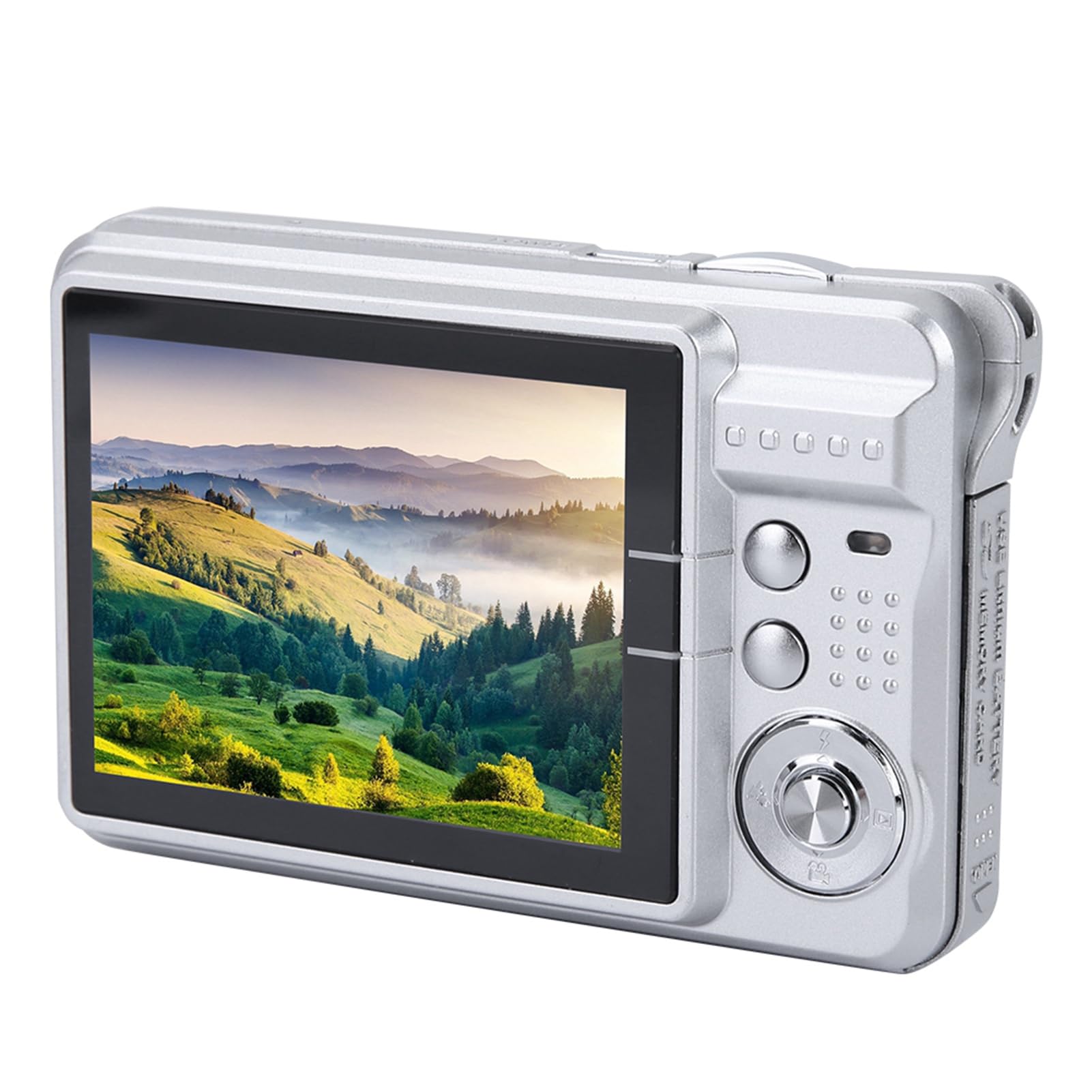 2.7 Inch Kids Digital Camera - HD Video Camcorder & Selfie Camera with Rechargeable Battery, Perfect Birthday Gift for Boys & Girls Ages 3-12 - Capture Family Moments, Travel Adventures & School Activities (Silver)