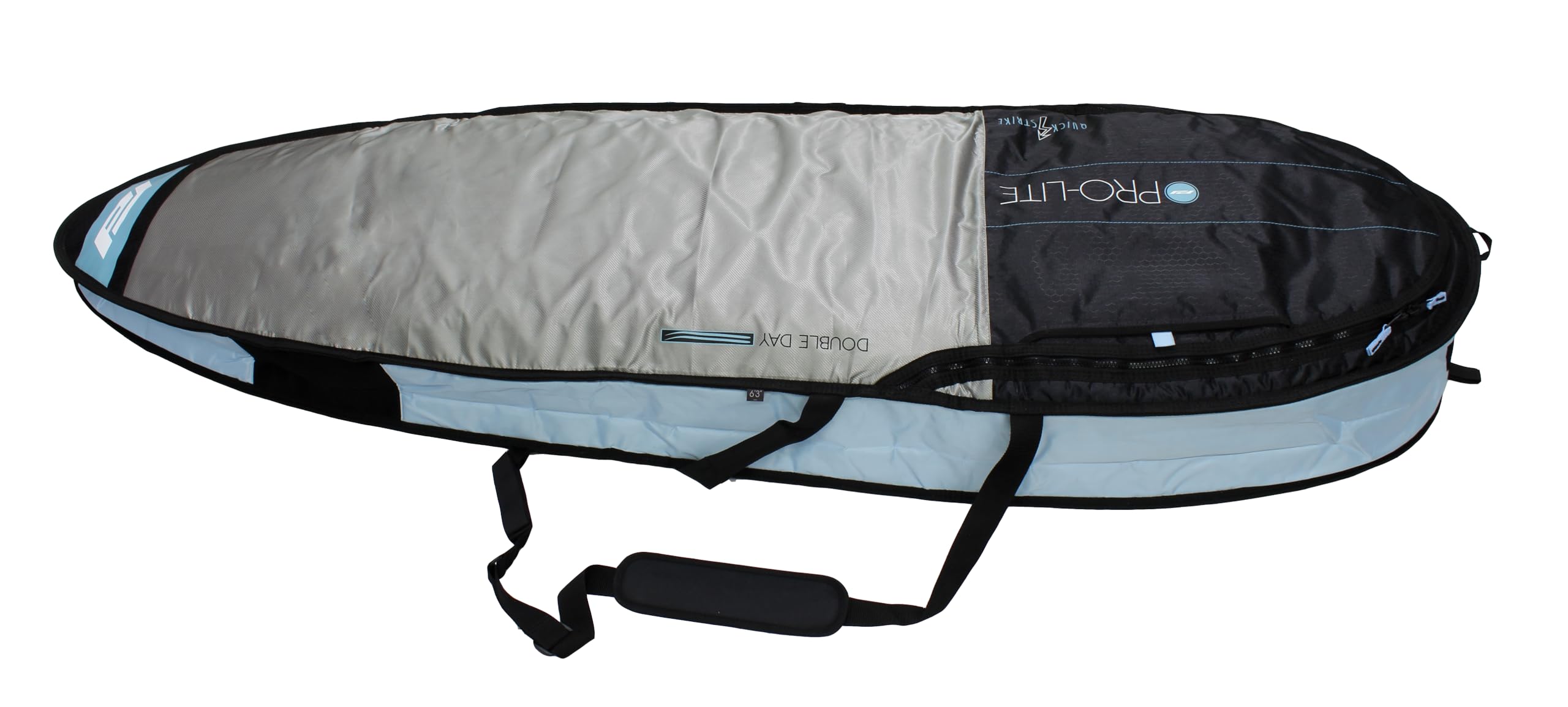 Quick Strike Double Surfboard Day Bag - Waterproof & Durable Storage for 1-2 Surfboards with Fins - Perfect for Beach Trips & Surfing Adventures
