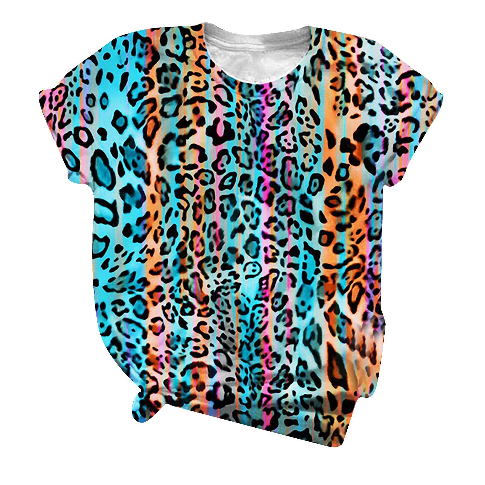 Cute Leopard Print Women's Pullover Top - Plus Size Casual Party Shirt for Women | Perfect for Night Out, Date Night & Weekend Wear