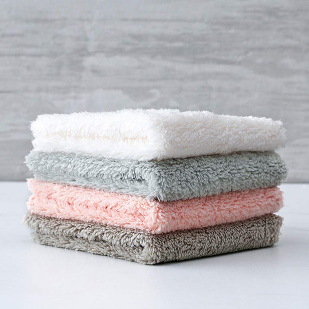 TOPBATHY 10-Pack Thickened Double-Sided Non-Woven Dish Cloths - Super Absorbent Cleaning Rags for Kitchen, Dishes & Dusting - Perfect as Reusable Wet Towels & Duster Cloths for Home & Restaurant Use