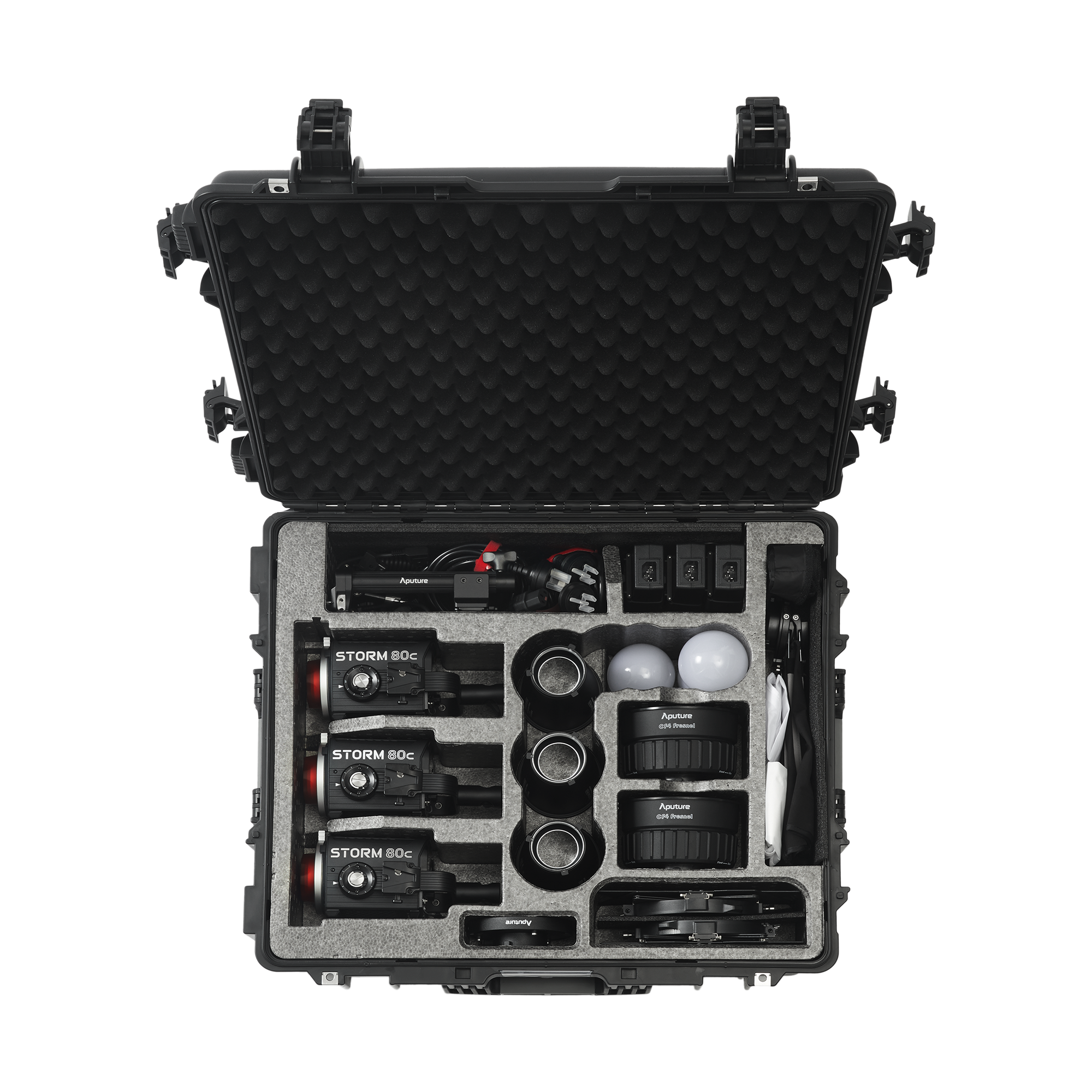 Aputure Storm 80c LED Monolight 3 Light Kit - Professional Studio Lighting for Photography & Videography - Perfect for YouTube, TikTok, and Film Production