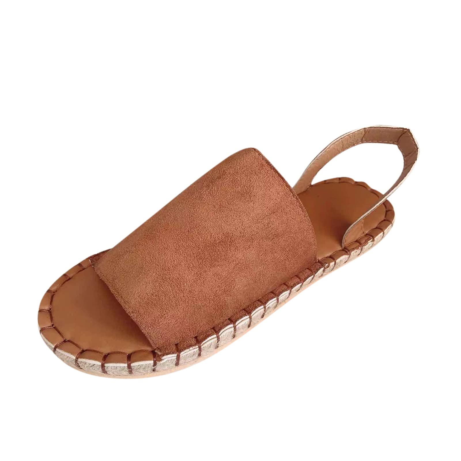 Breathable Women's Flats Sandals - Comfortable Outdoor Casual Shoes for Walking, Beach & Summer | Fashionable White Sandals with Low Heel | Perfect for Travel, Vacation & Daily Wear