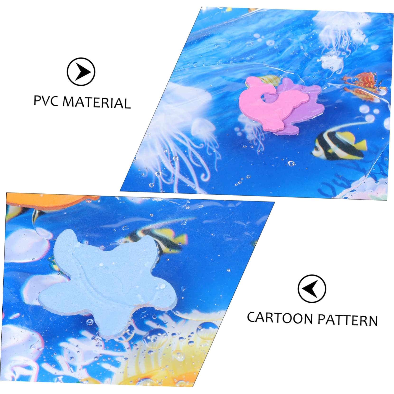 ORFOFE Inflatable Baby Play Mat - Waterproof PVC Tummy Time Activity Pad for Infants & Toddlers - Portable Summer Outdoor/Indoor Playmat for Crawling, Learning & Sensory Development
