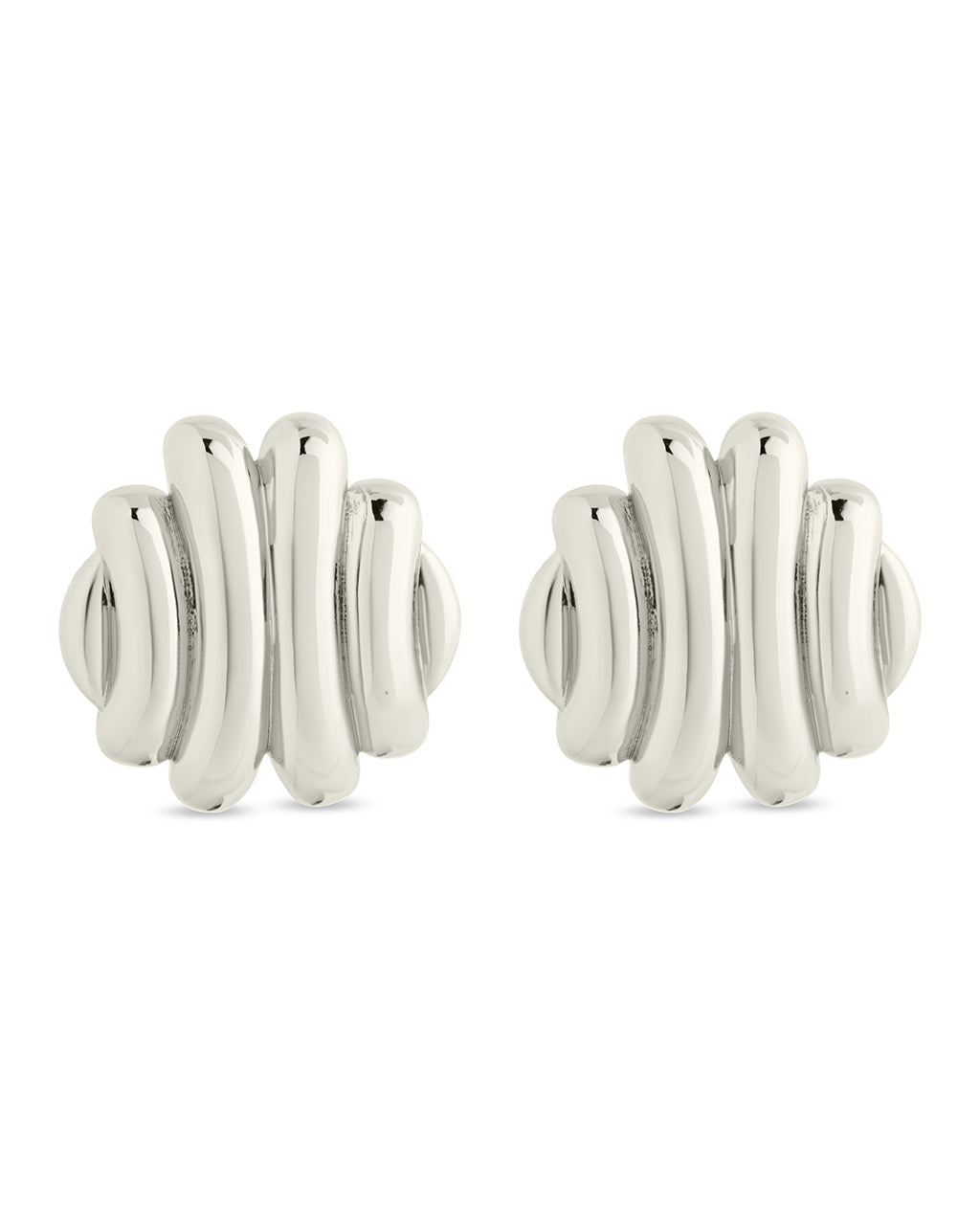 Rudy Textured Studs Earrings for Women - Trendy Punk Gothic Jewelry for Parties, Concerts & Everyday Wear