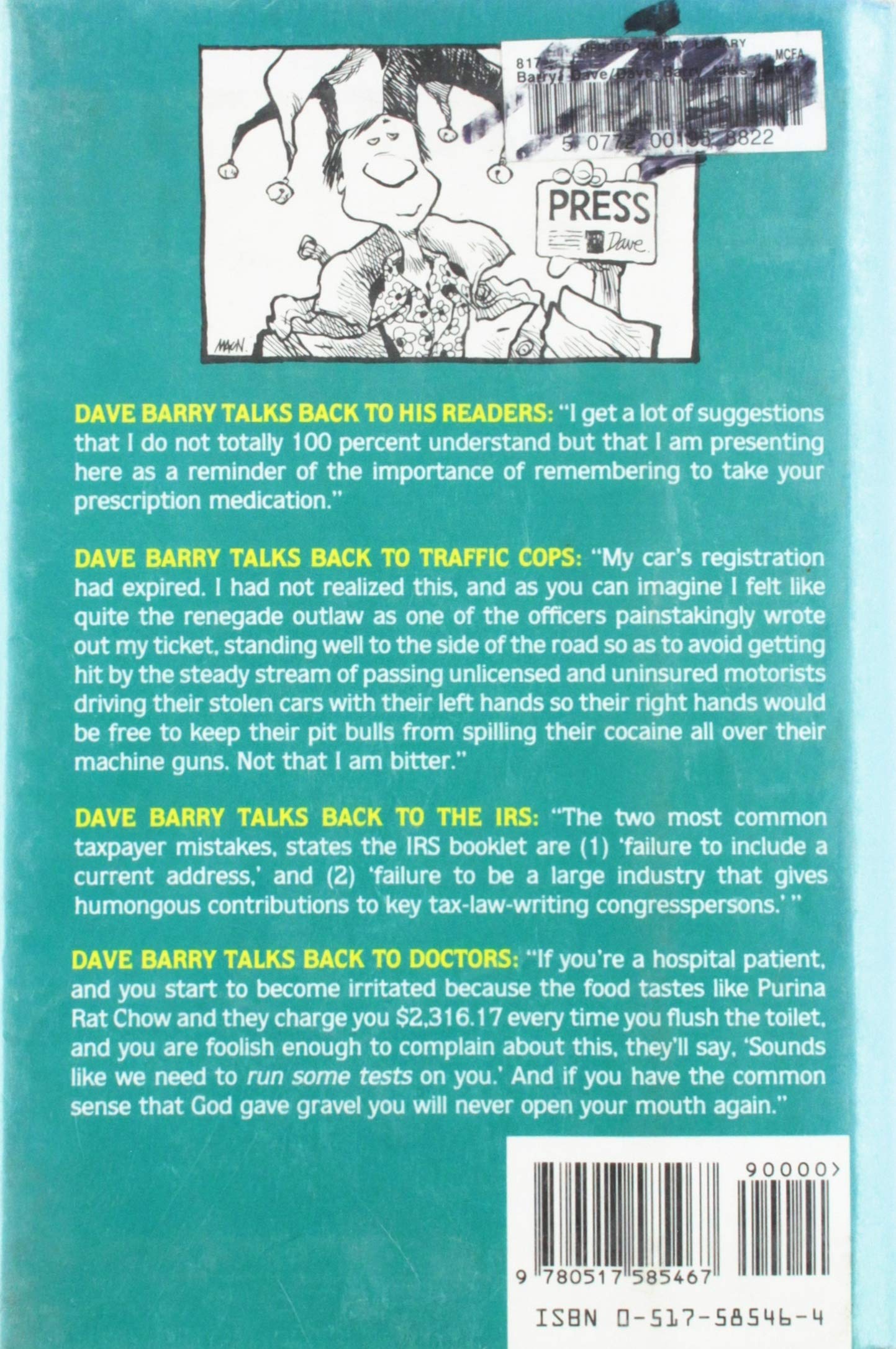 Dave Barry Talks Back - Humorous Essays & Satirical Commentary | Perfect for Book Clubs, Gifts & Relaxing Reads
