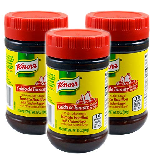 Knorr Tomato Bouillon Granules 2-Pack (Set of 3) - Chicken Broth Seasoning 3.5oz | Perfect for Soups, Stews & Mexican Recipes