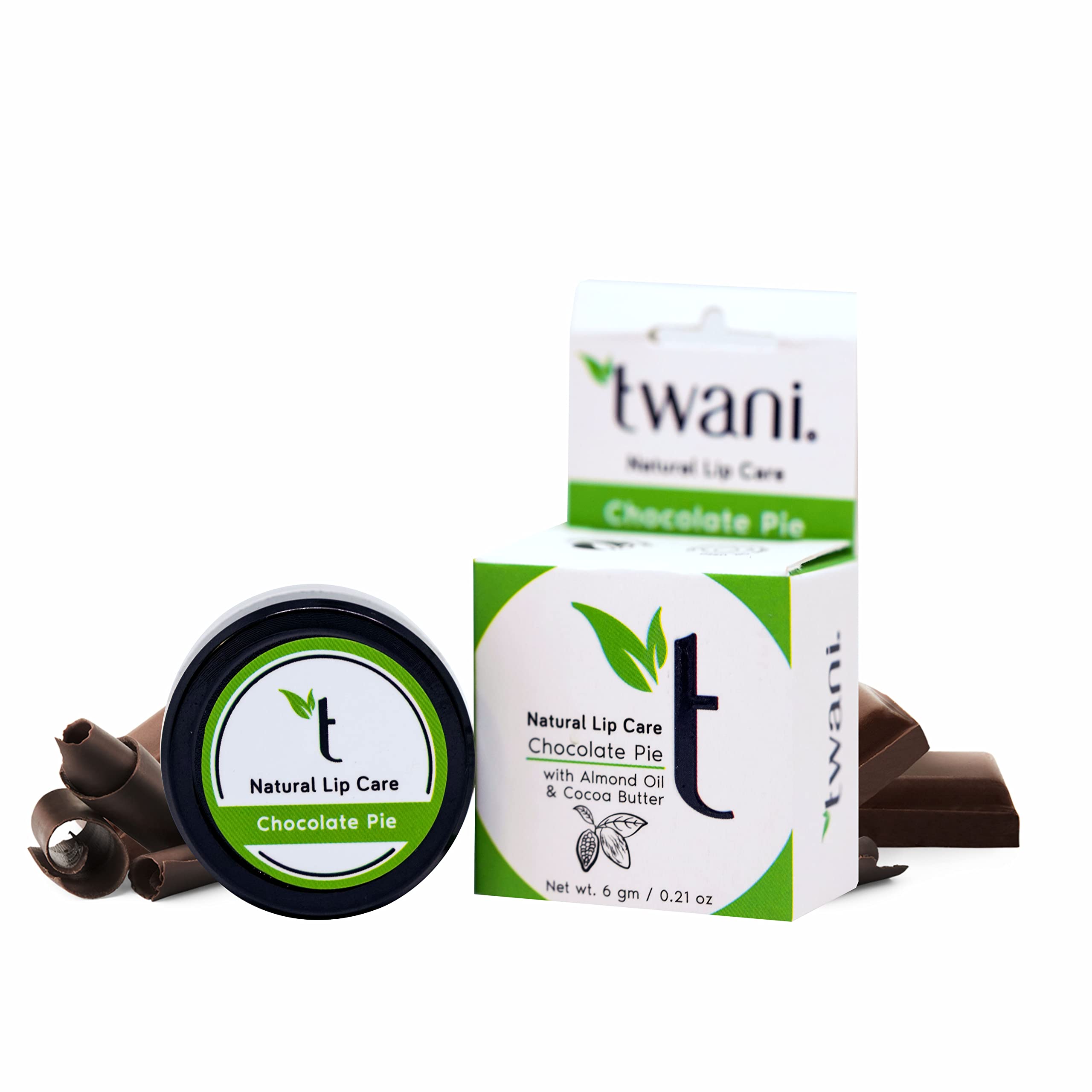 Twani Natural Chocolate Lip Balm - Moisturizing & Nourishing for Dry, Chapped Lips - Perfect for Winter, Outdoor Activities & Daily Care